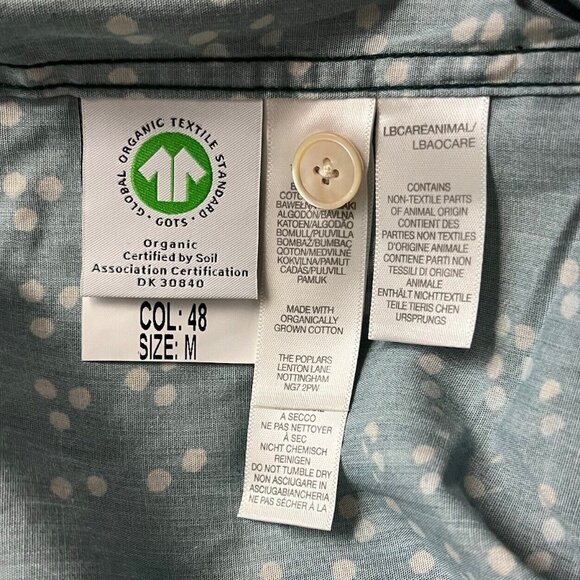 NWT PS PAUL SMITH Mens M Short Sleeve Blue Printed Vacation Button-Down Shirt - Picture 8 of 8